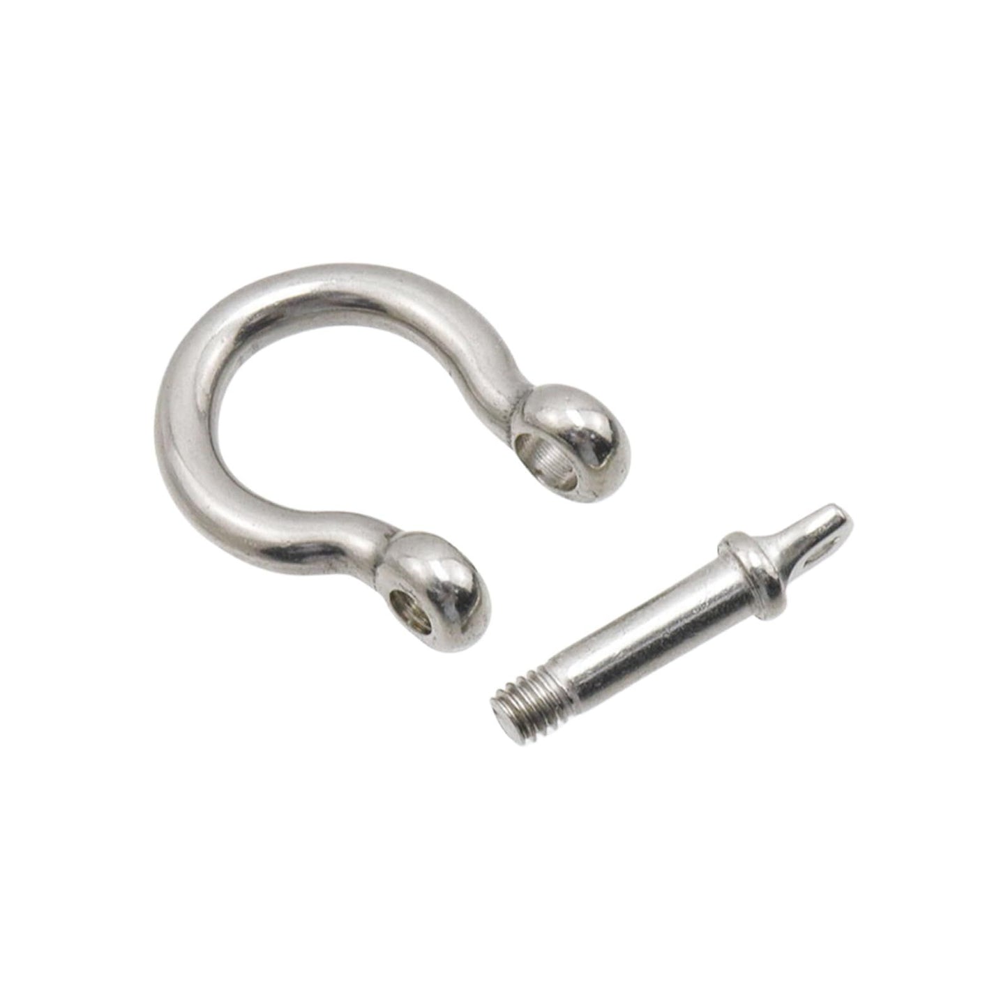 20Pcs M4 D Ring Shackle 304 Stainless Steel Screw Shackle Heavy Duty Screw Pin Shackle -Dia. : 0.16"/4mm