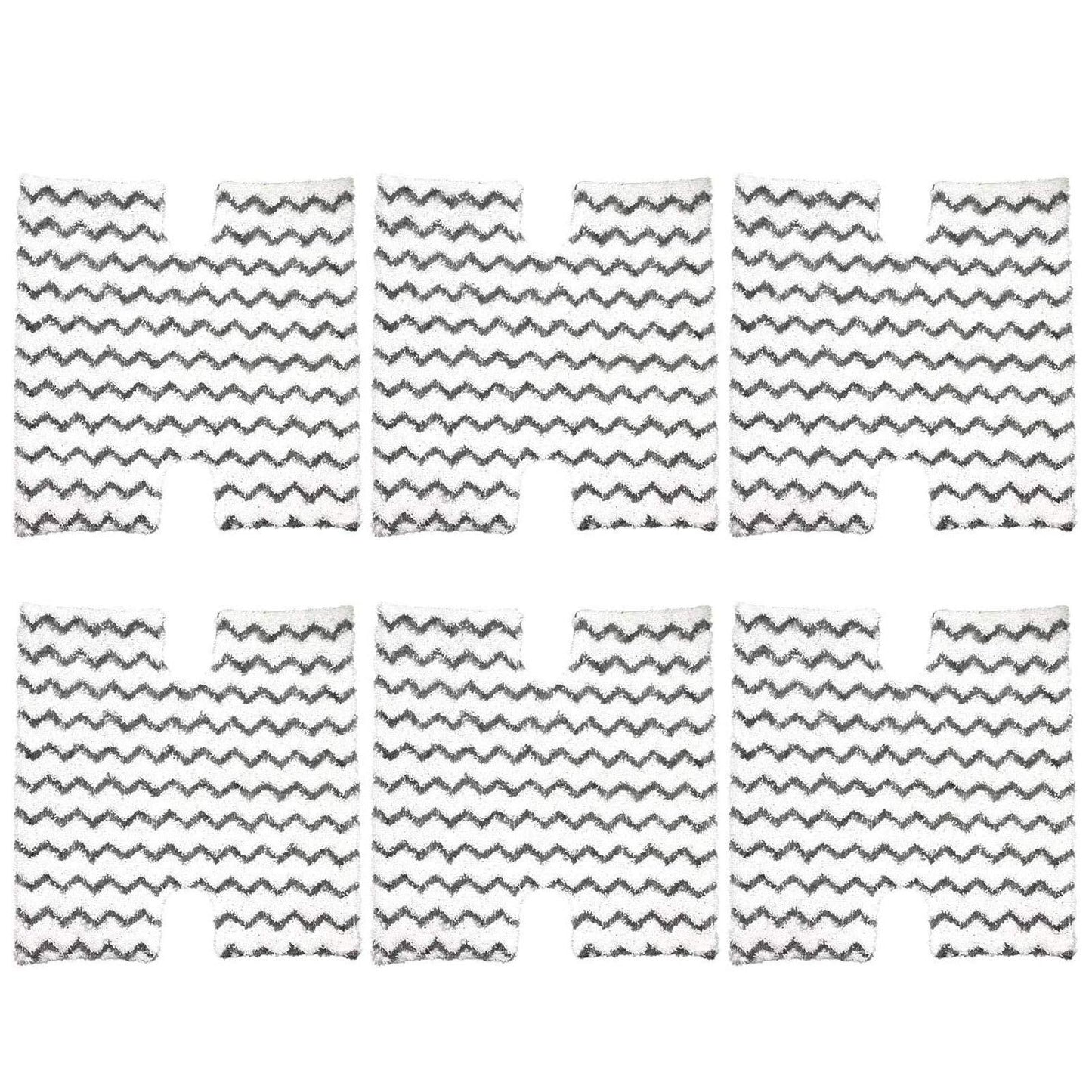 6 Pack Steam Mop Pads Replacement P184WQ for Steam Mop S5003D Pro Steam Mop S3973 S3973D S3973WM S5001 S5002Q S5003A S5004 S5004W S6001W S6001WM S6002C S6003D S6003W