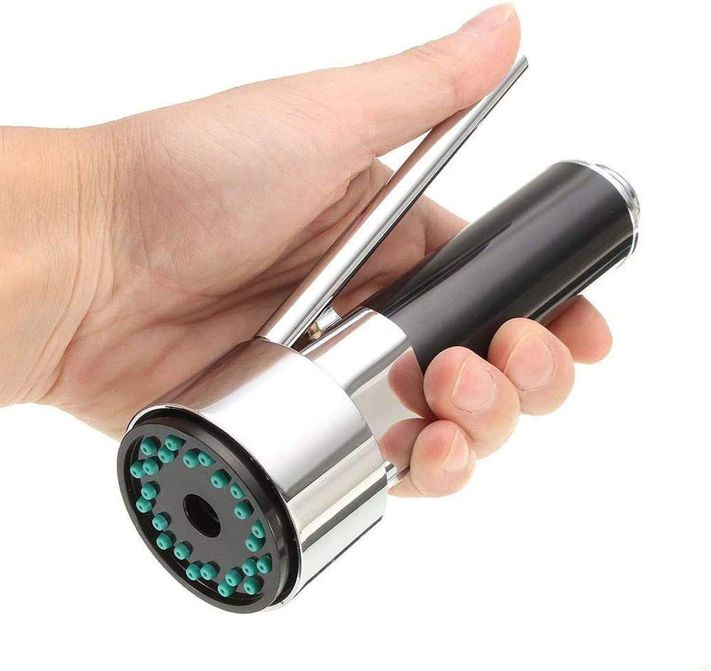 Kitchen Tap Spray Head, ABS Kitchen Tap Sprayer Head, Sink Faucet Sprayer Head Nozzle Replacement Part, Pull Down Faucet Hose Sprayer Head Nozzle , only One Setting, Chrome