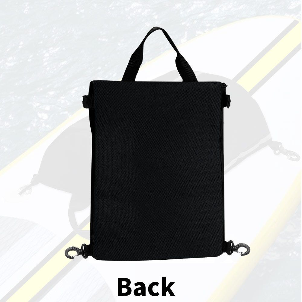 Sports Coated Deck Bag for and Kayaks, Black,Reflective Stand Up Paddleboard Storage Accessories with Hooks for Paddle Board Surf Board Kayak Boat Canoe
