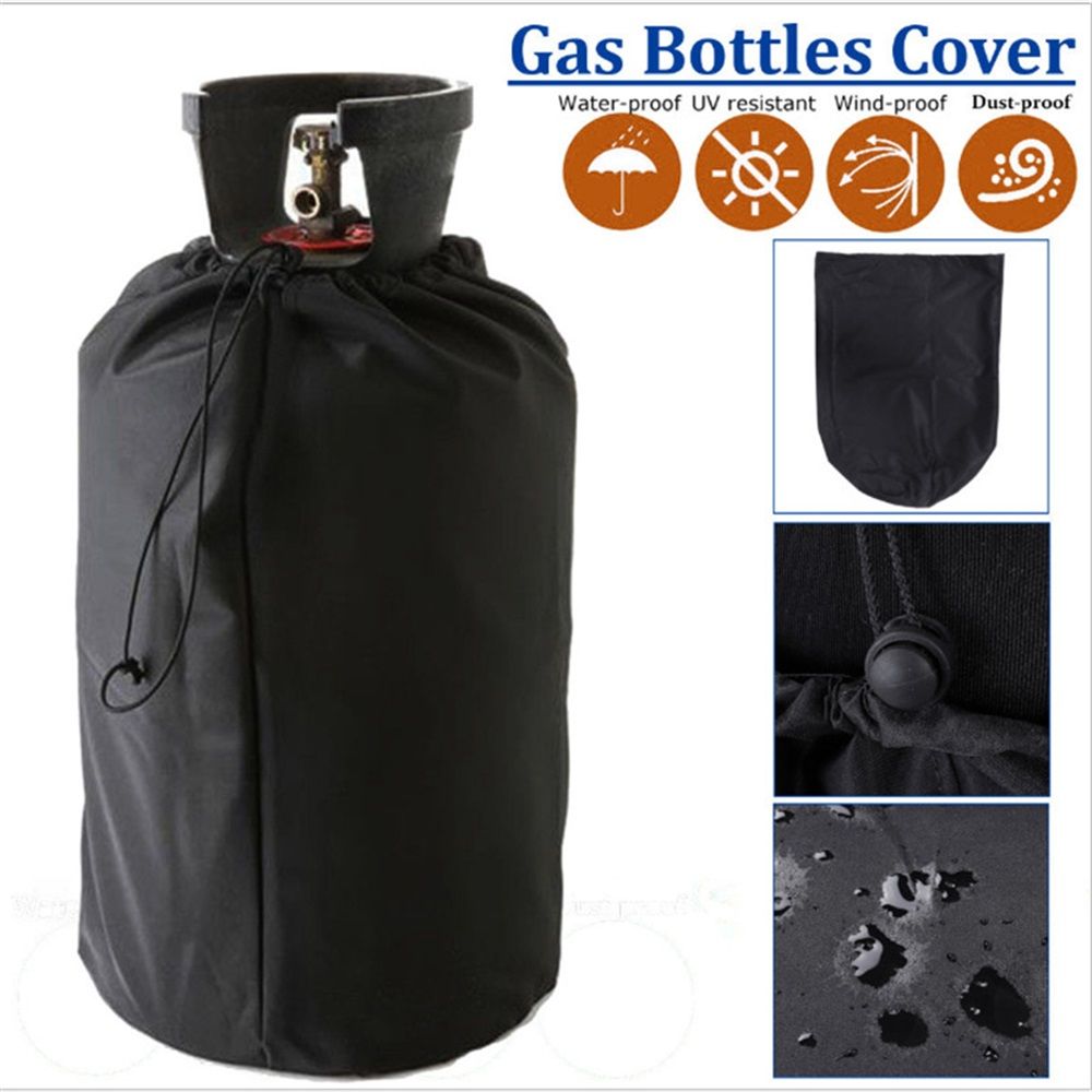Propane Tank Cover for Cylinders - for Outdoor and Indoor Use, with Waterproof Coating Protective Propane Tank Cover Sun Protect (black,oniy bag)