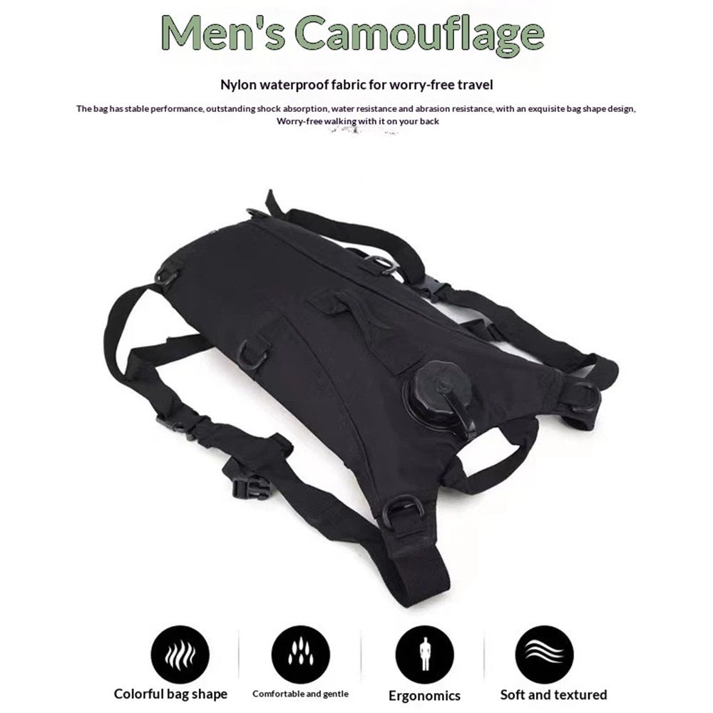 Water Hydration Pack Military 3L Water Bladder Carrier Backpack Leakproof for Running Jogging Cycling Hiking