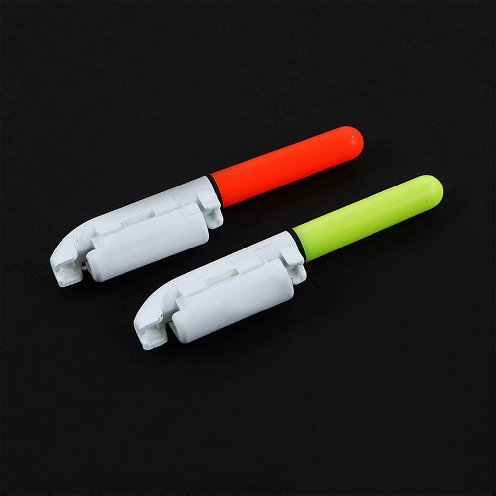 6 Pcs Fishing Glow Sticks LED Fishing Pole Light Night Fish Alert Glow Stick with Battery （green+red+change color）