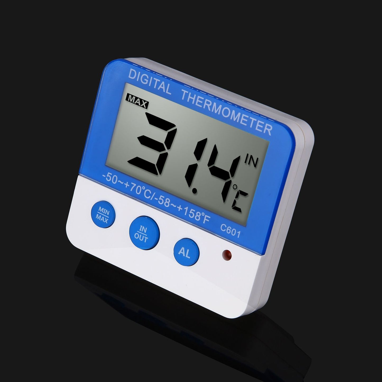 Thermometer Freezer Thermometer Digital Refrigerator Thermometer with Magnetic Attachment in-Outdoor Alarm Thermometer with Waterproof Outdoor Sensor for Home Kitchen
