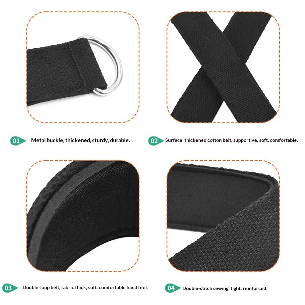 2 Pcs Pilates Straps - Double Loop Ring Straps for Reformer, Padded, Home Gym Workout Yoga exercise accessories