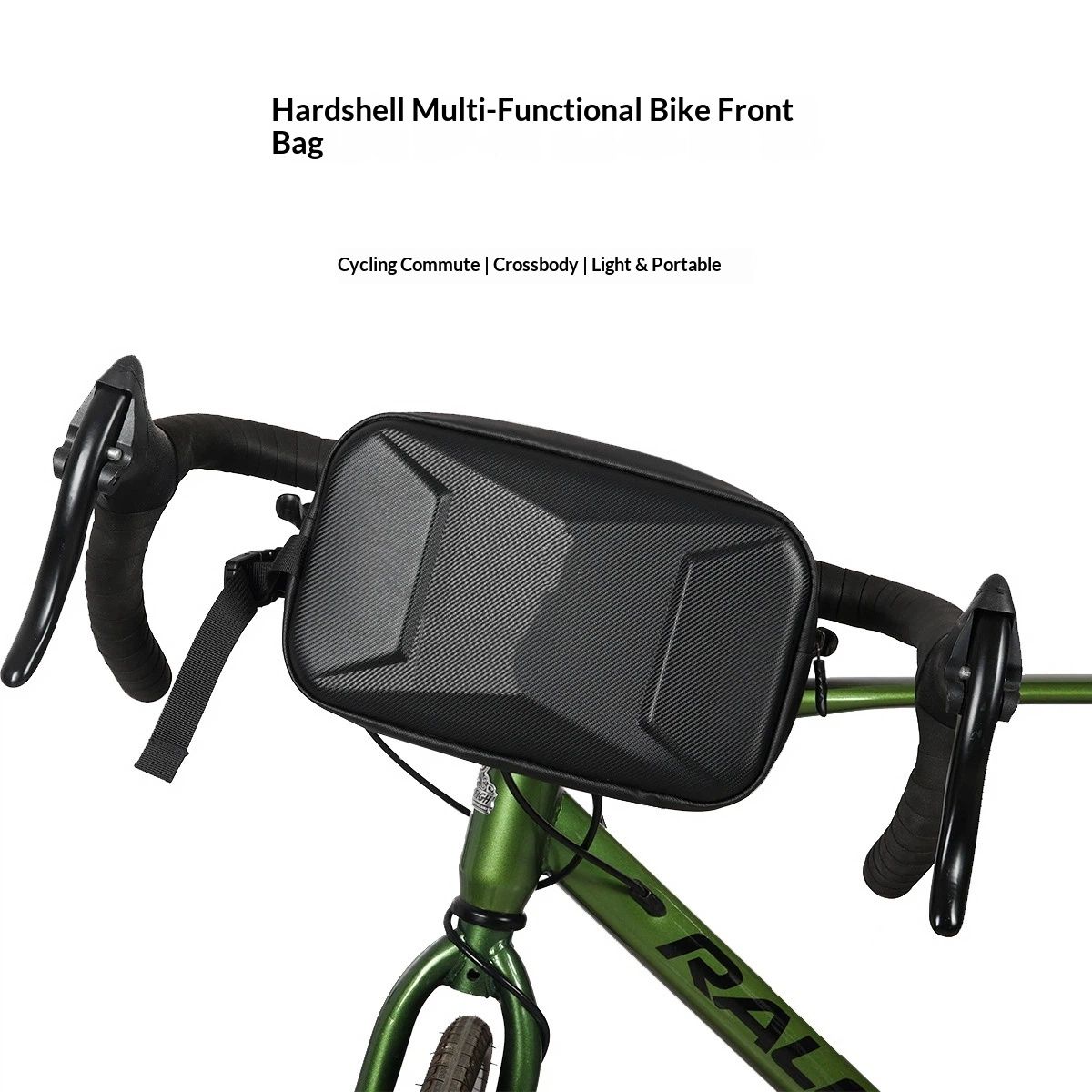Bike Handlebar Bag,  Waterproof Bike Front Bag, 3L Bicycle Frame Storage Bag Bike Pouch for Road Mountain Bicycle Cycling Travel Hiking (Black)