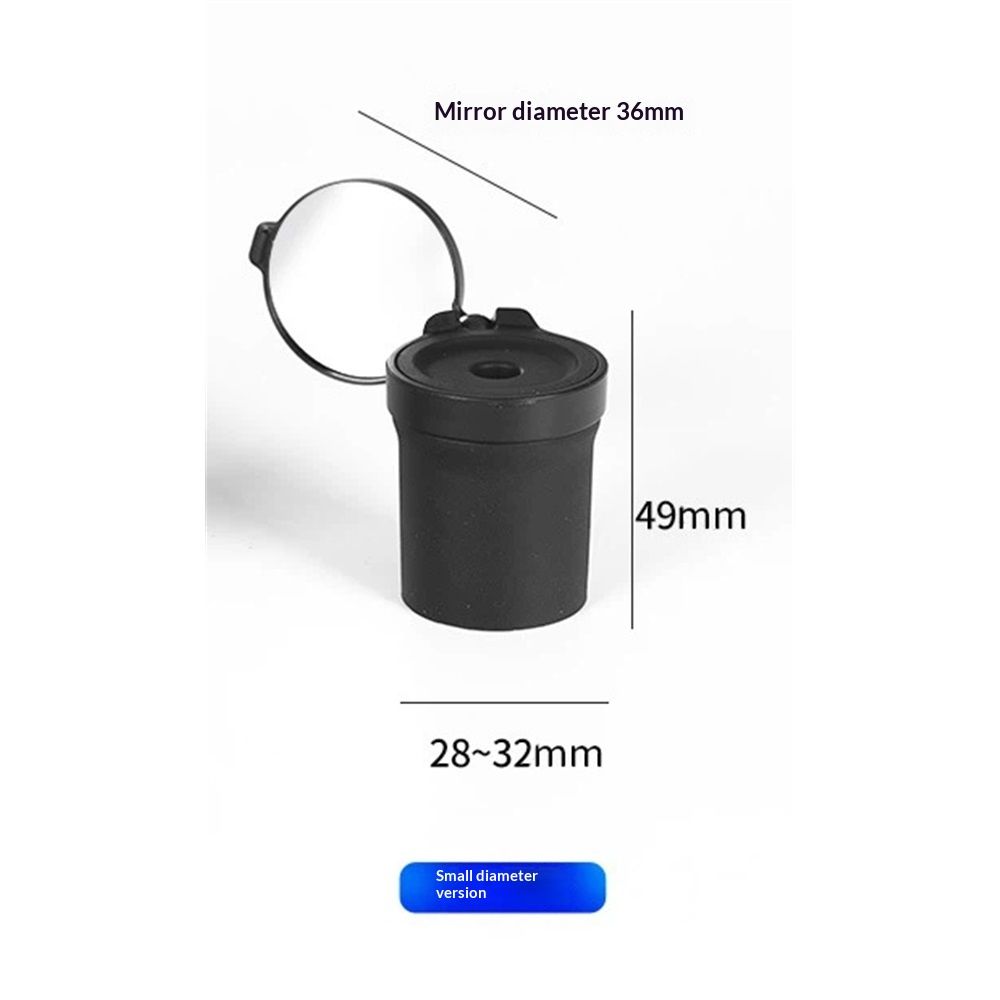 2 Pcs Bicycle Mirror for Handlebars - Mini Rear View, Foldable, 360 Rotatable Universal Mirror for Road Bike With Rubber Mounting Sleeve（28-32mm）