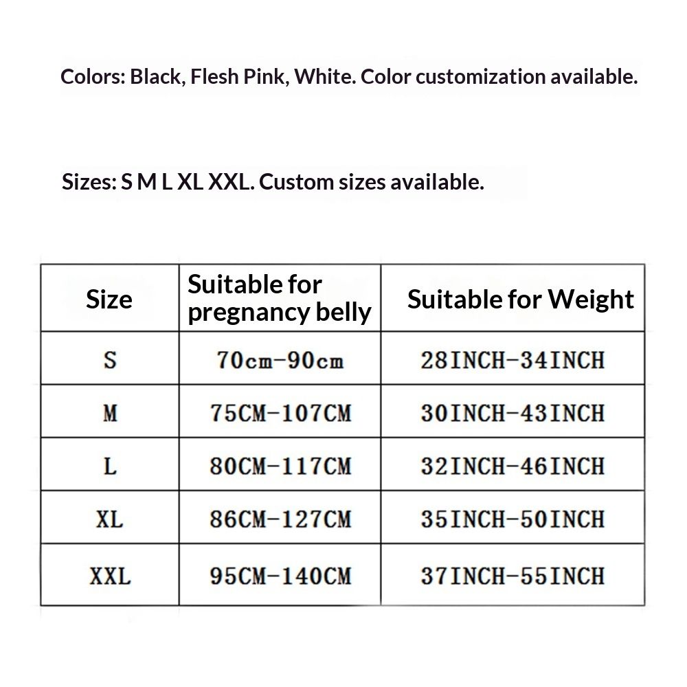 Pregnancy Belly Band, Shoulder Strap Belly Support Brace, Pregnancy Support Belt, Lightweight Abdominal Binder, for Abdomen, Black, Large（L）