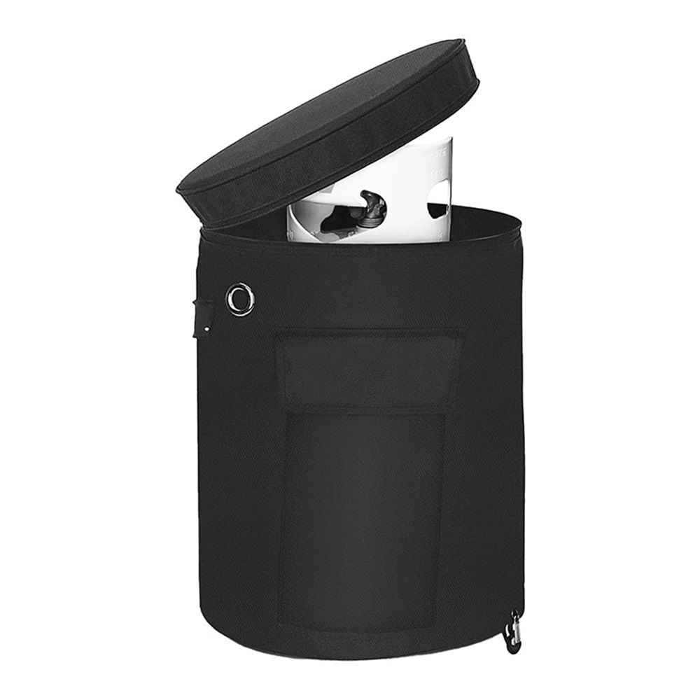 Propane Tank Cover, Propane Gas Tank Cover with Stable Tabletop Feature,UV and Weather Resistant,Ventilated with Storage Pocket, Heavy Duty Oxford Cloth（20*13*2cm）