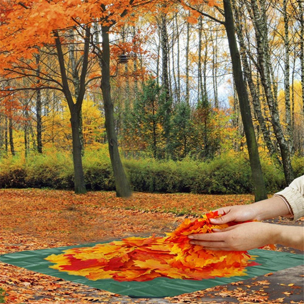 1.5x1.5m- Extra Strength for Easy Clean Ups - Forms into Bag - Best Leaf Tarp - Useful for Covering Bikes, Furniture, Etc.
