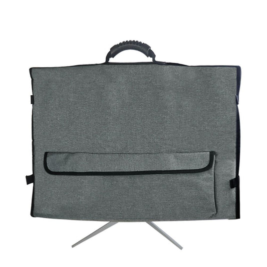 27 Inch Monitor Carrying Case, Universal 27" Computer Monitor Bag with Rubber Handle and Pockets, Gray