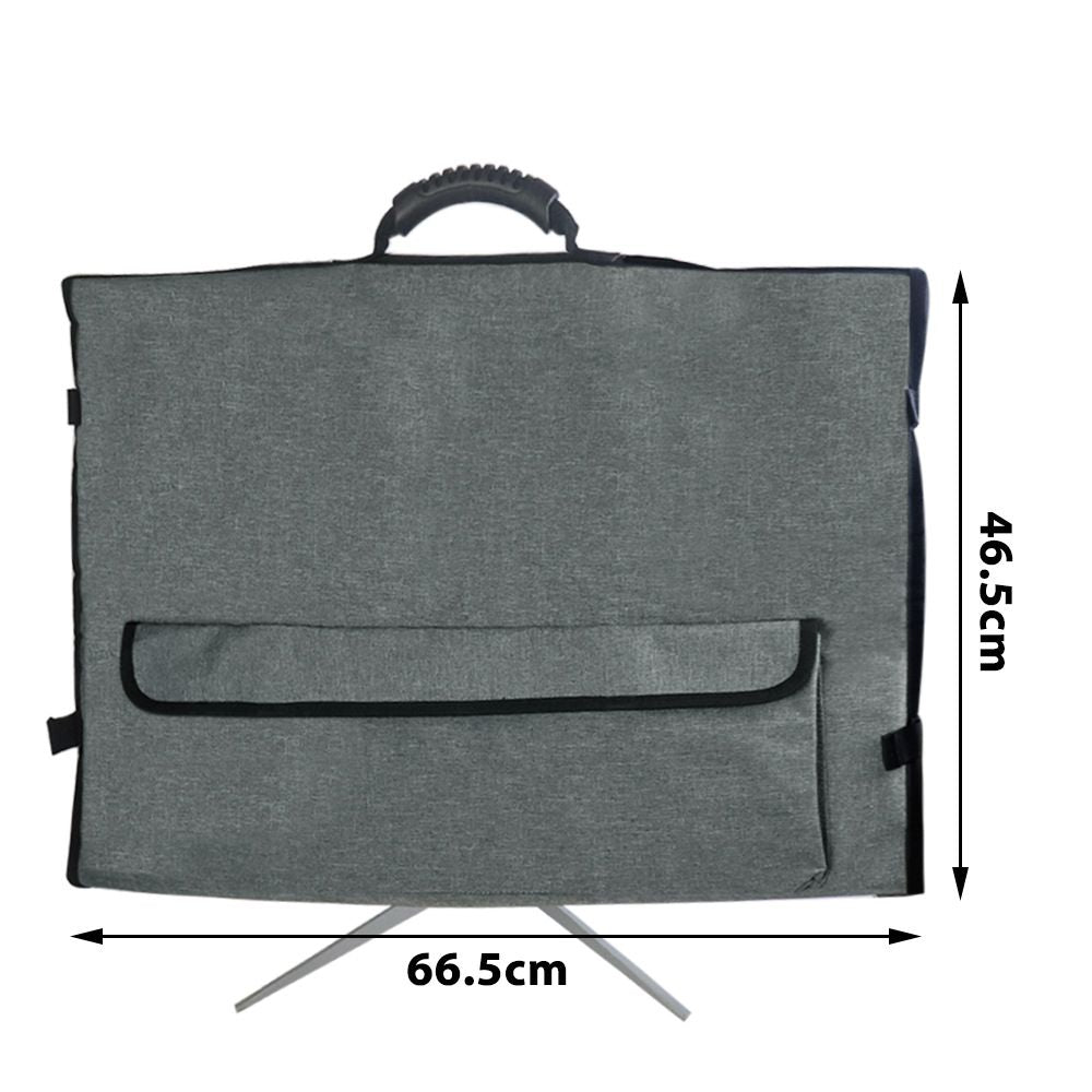 27 Inch Monitor Carrying Case, Universal 27" Computer Monitor Bag with Rubber Handle and Pockets, Gray
