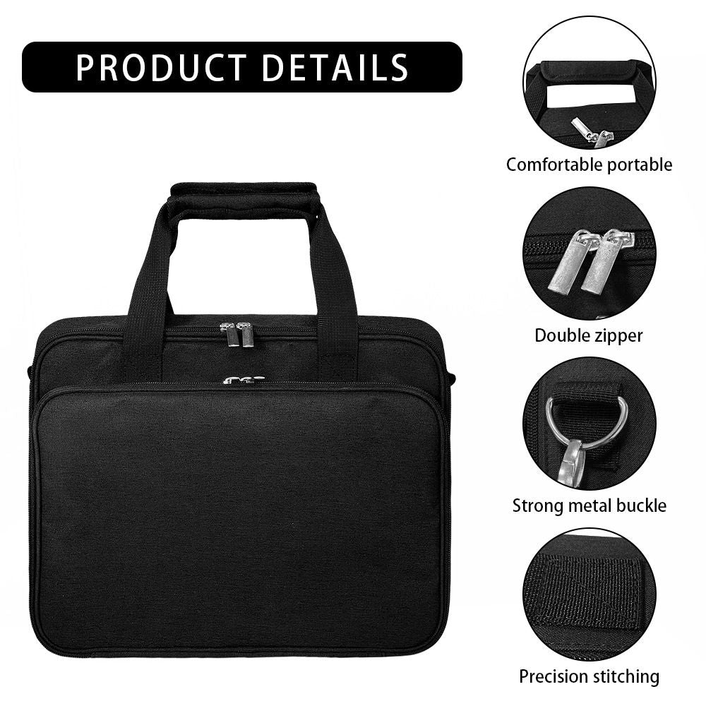 Barber Hairdryer Carrying Case - Hairstylist Travel Bag with Storage for Blow Dryer & Salon Equipment (oniy bag)