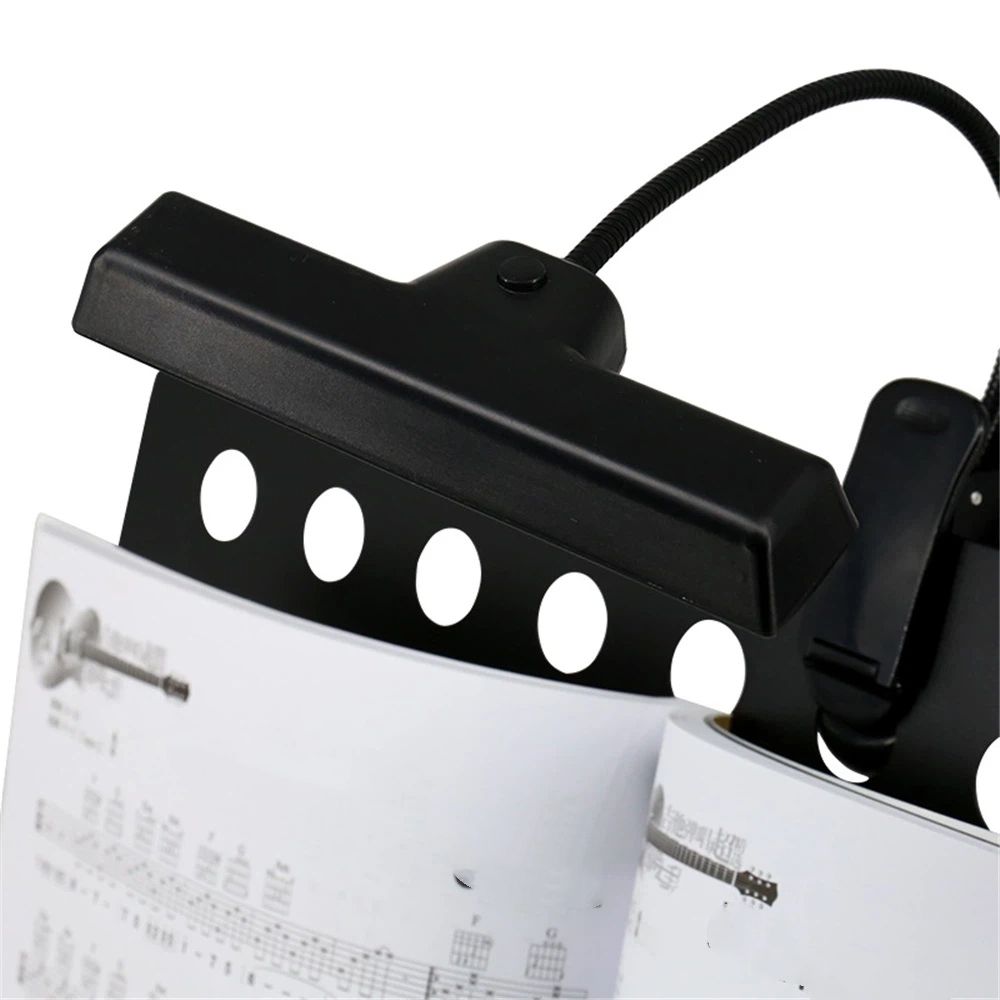 Rechargeable Clip-on Music Stand Orchestra Light- 10 Bright LEDs- Includes USB Cord, Also for Reading, DJs, Artists, Crafting