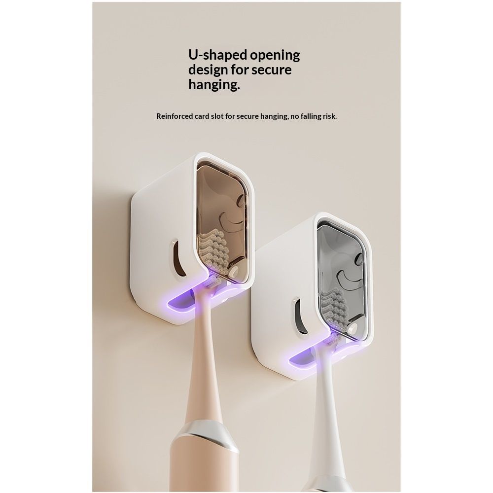 Toothbrush Holders for Bathroom【Innovation Single Slot Design】 4PCS Toothbrush Holder Wall Mounted with Cover for Shower, Single Toothbrush Dispenser Storage Organizer for Family & Travel