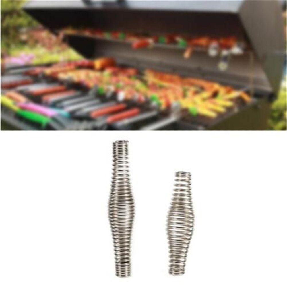 5 Pcs BBQ Spring Handle Smoker Parts Heavy Duty Barbecue Smoker, Grill, Stove, Pit Accessories (11cm)