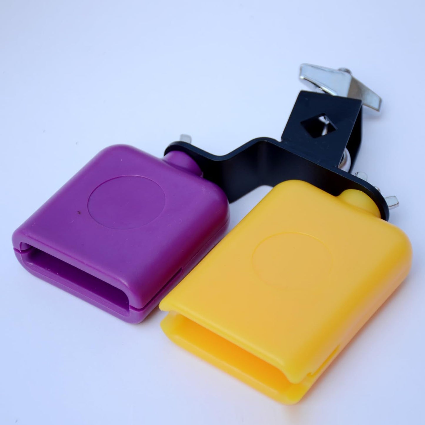 Block Set, Plastic Cow Bell Double Sambago Bell And Musical Percussion Block, Latin Percussion Instrument Kit
