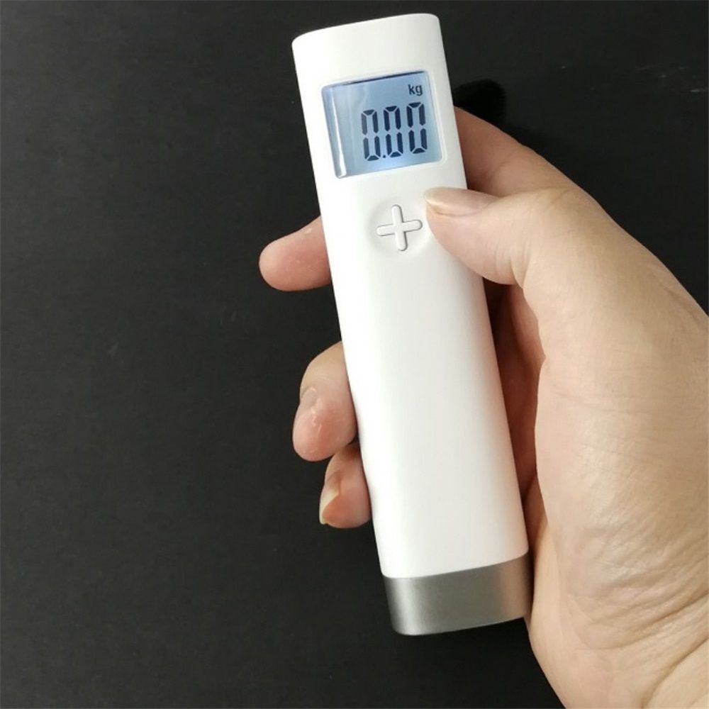 Digital Luggage Scale, Portable for Travel, Hanging Baggage Scale, Suitcase Scale, Weight Scales for Travel Accessories,Batteries Included, High Capacity Up to 110 lb/50 kg, White