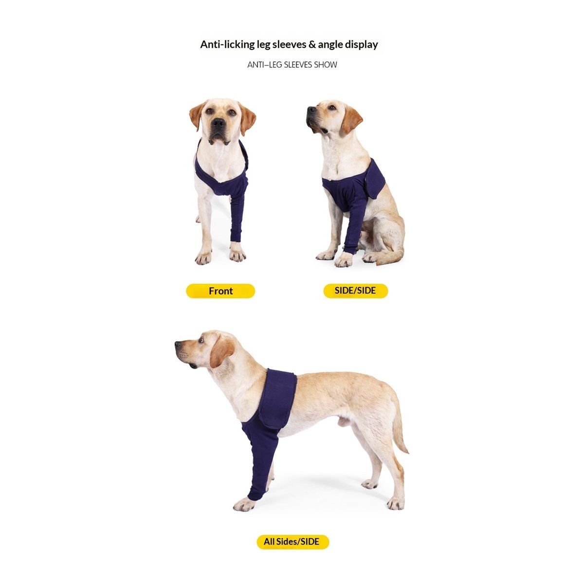 Dog Sleeves for Licking Dog Knee Brace After Surgery Wear for Dogs Abrasion Resistant Dog Recovery Sleeve for Dogs Cone Collar Alternative(XL)