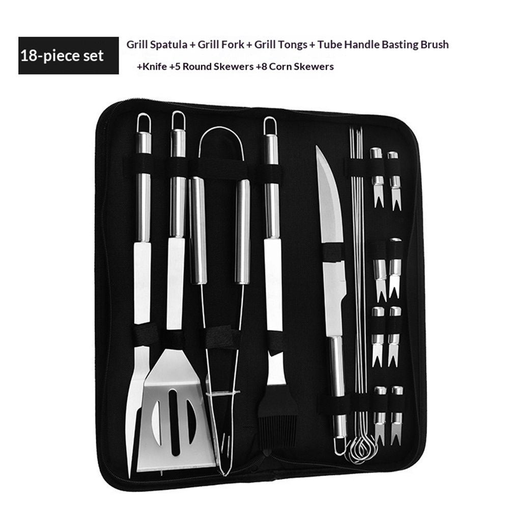18 pack Grilling Accessories, Dad Gifts for Christmas Grilling Gifts, Heavy Duty Stainless Steel Grill Set BBQ Grill Accessories for Outdoor Grill, Best Gifts for Men Dad