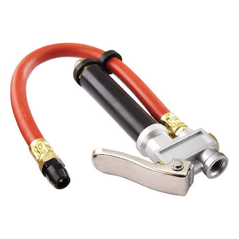 10-120 PSI Heavy Duty Tire Pressure Gauge with Inflator Air Chuck with Pressure Gauge with 4 Way Tool and Valve Cores Air Compressor Attachments Tire Inflator Nozzle for Car Automotive Truck