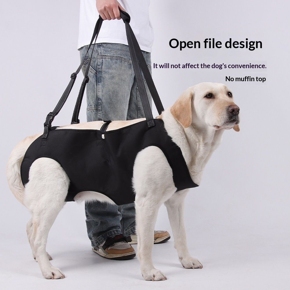 Dog Lift Harness, Emergency Backpack Pet Legs Support & Rehabilitation Sling Carrier, Adjustable Lifting Straps Carrier for Senior Elderly Dogs Joint Injuries Arthritis S