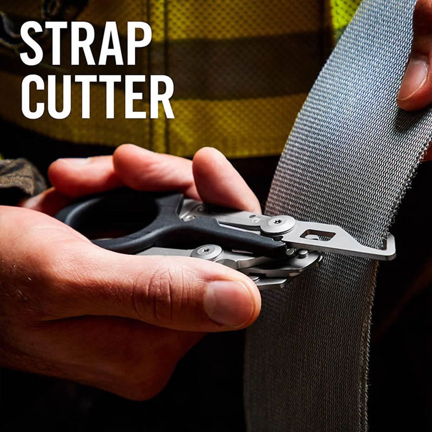 Heavy Duty 6 in 1 Multifunctional Trauma Shears Foldable | Stainless Steel emergency response scissors | Survival Shears with Holster | Trauma shears  With Strap Cutter | Black