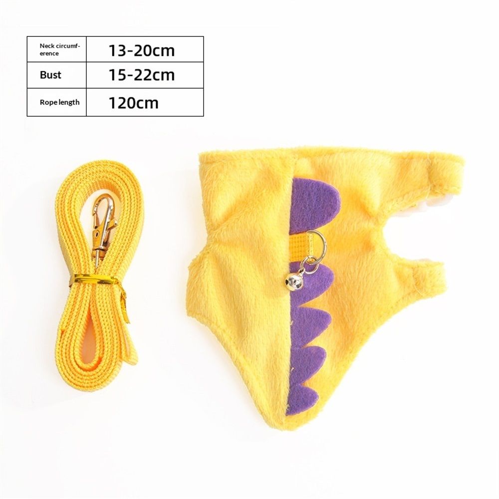 Ferret Harness and Leash Set Small Animals Vest Harness Baby Rabbit Guinea Pig Teacup Chihuahua Mouse and Other Small pet.(Yellow )