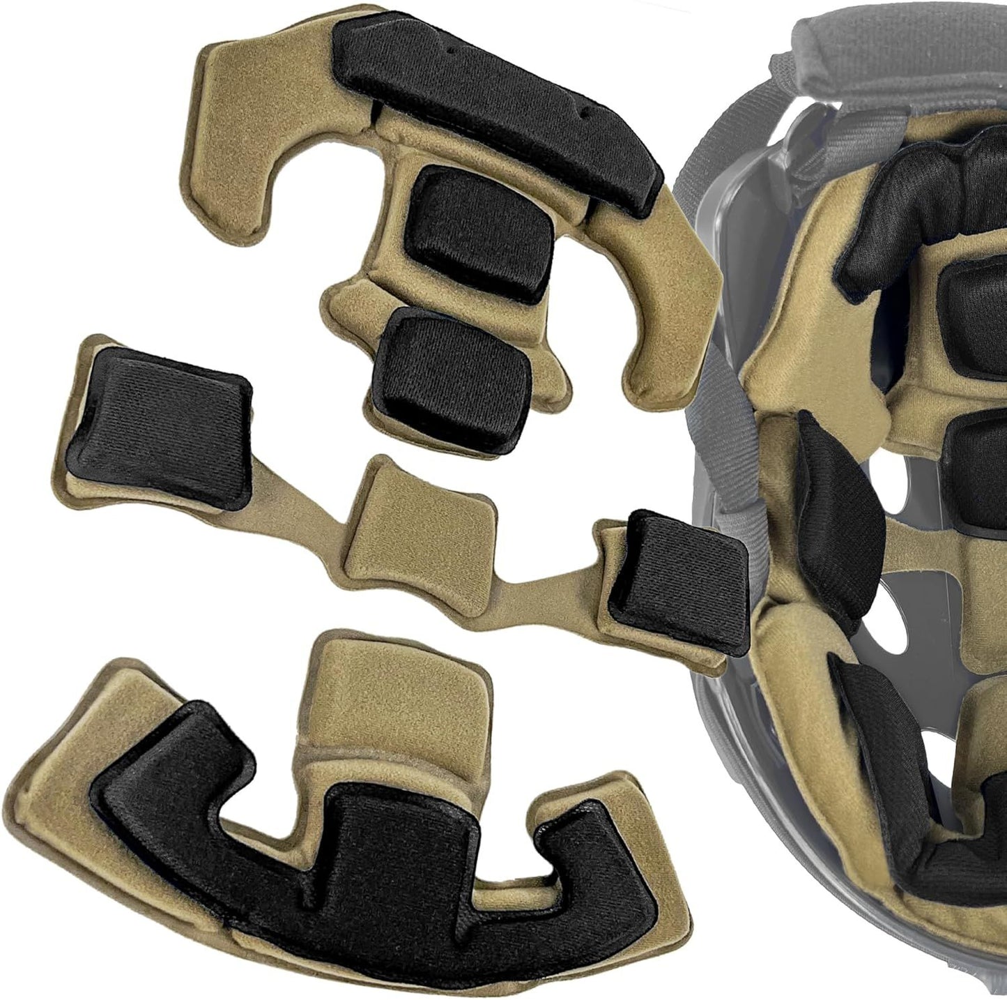 Universal Outdoor Internal Replacement Memory Foam Pad Padding Inserts Protective Mat Kits Set Accessories Compatible for Helmet