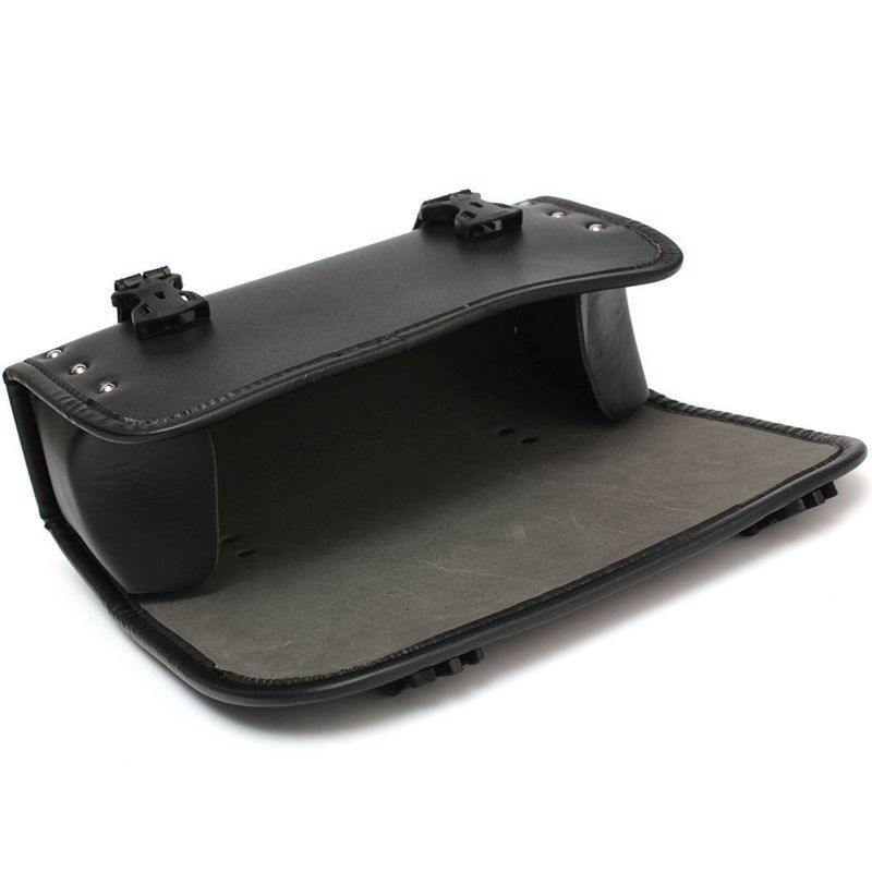 Motorcycle Handlebar Bag,Car Accessories Motorcycle Tool Bag,Pu Leather Motorcycles Fork Bag,Autobikes Side Bag with Straps,Motorcycles Bag,Autobike Storage Bag,Suitable for Most Autobike