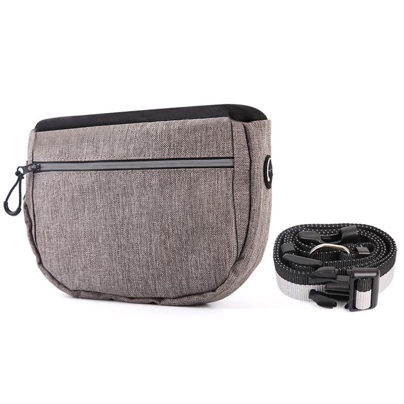 Dog Treat Pouch Bag for Training – Removable Liners, Large Opening Capacity Treat Bag Obedience Cards, Waist Strap Clip Treat Fanny Pack for Dog Training and Walking
