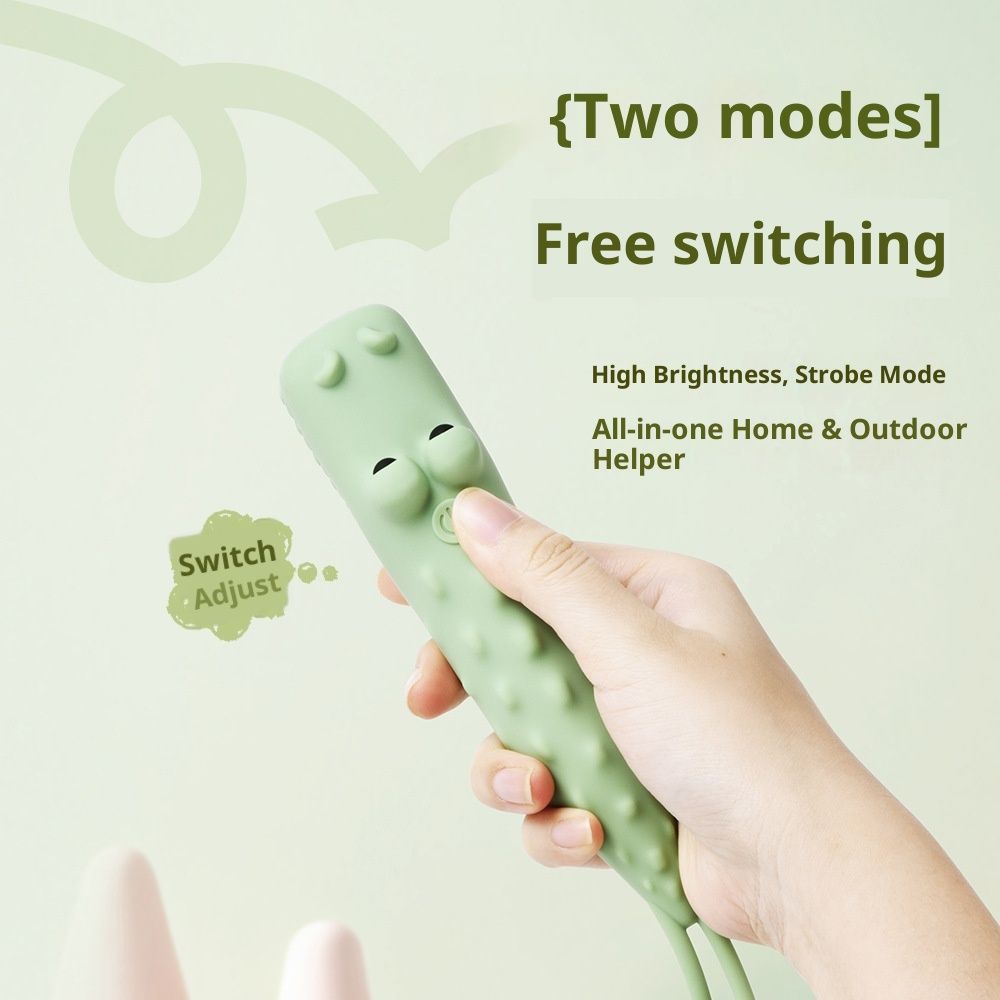 Crocodile Kids Flashlight Rechargeable, LED Flashlight for Boys & Girls, Fun Lightweight Flashlights for School Kid for Camping & Outdoor Adventures, Birthday Gift,1 Pack-Crocodile