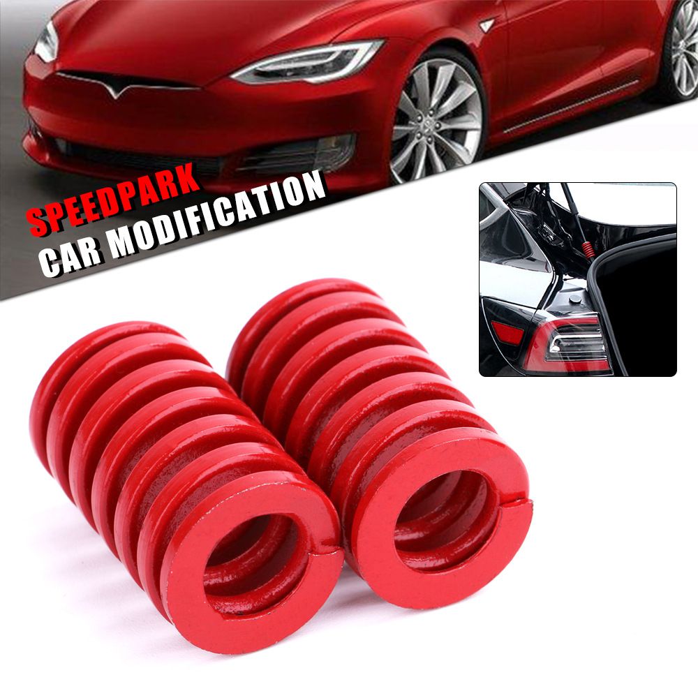 6PCS Spring Mod Kits Modification Spring Parts Accessories red Trunk Tailgate Strut Support Spring,OD Spiral Stamping Compression Spring Replacement Model 3