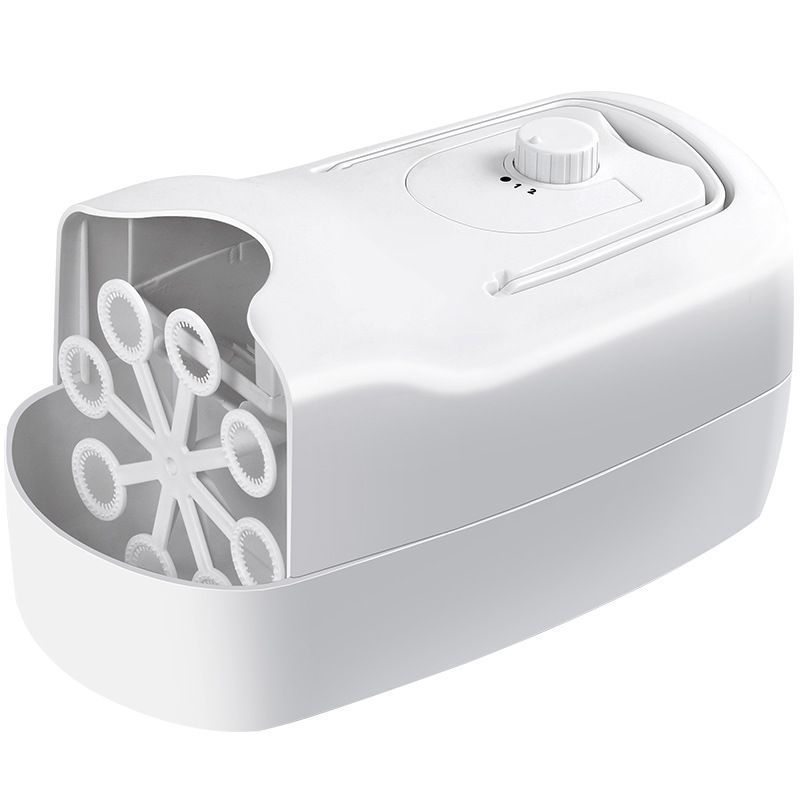Bubble Machine, Automatic Bubble Blower Machine, Portable Bubble Maker for Outdoor and Indoor Use, (White)