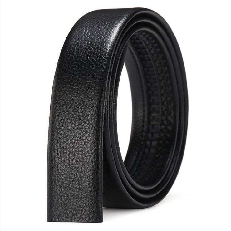 Mens Belt Leather Belt, Effortless Style, Piece Leather Belt with Minimalist Buckle Design (35mm, black)