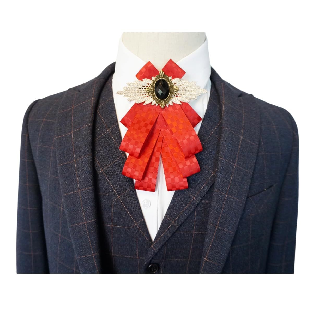 Dangle Wedding Party Bow Tie Women/Men Ribbon Pre Tied Neck Tie Adustable, Tied Bow Tie Luxury Decorative Suit