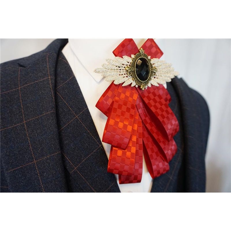 Dangle Wedding Party Bow Tie Women/Men Ribbon Pre Tied Neck Tie Adustable, Tied Bow Tie Luxury Decorative Suit