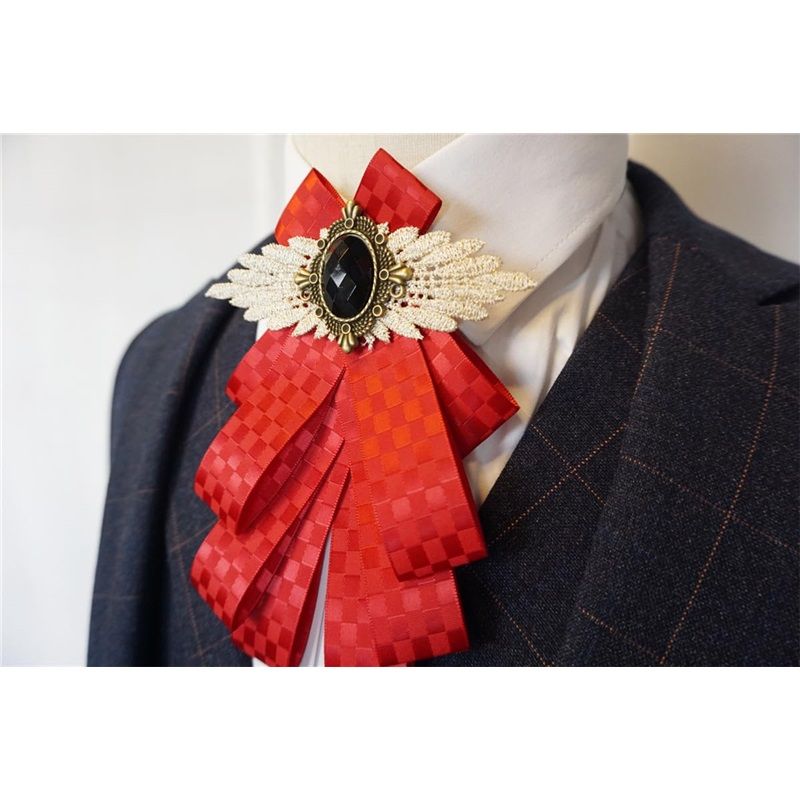 Dangle Wedding Party Bow Tie Women/Men Ribbon Pre Tied Neck Tie Adustable, Tied Bow Tie Luxury Decorative Suit