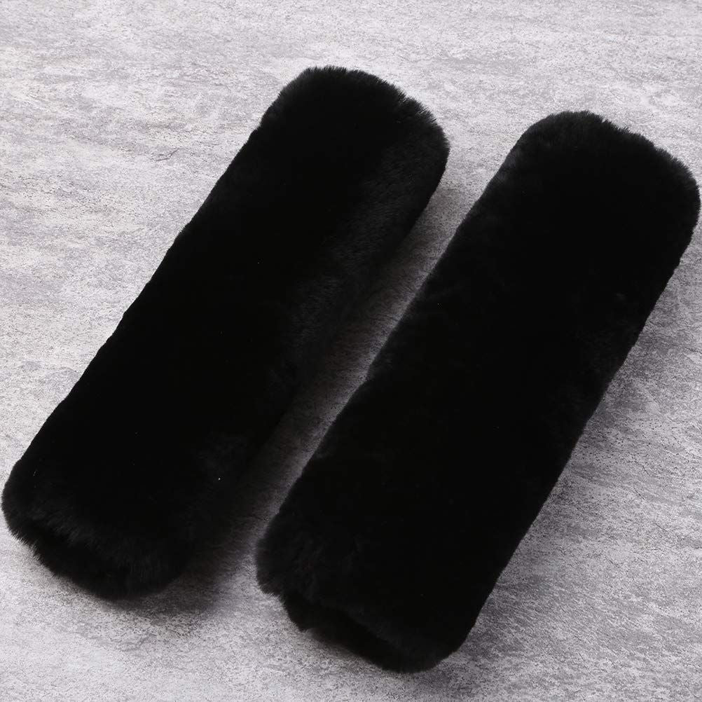 Car Seat Belt Pad,2 Pack Soft Seat Belt Cover for Shoulder Pad Neck Cushion Protector Car Accessories (Black)