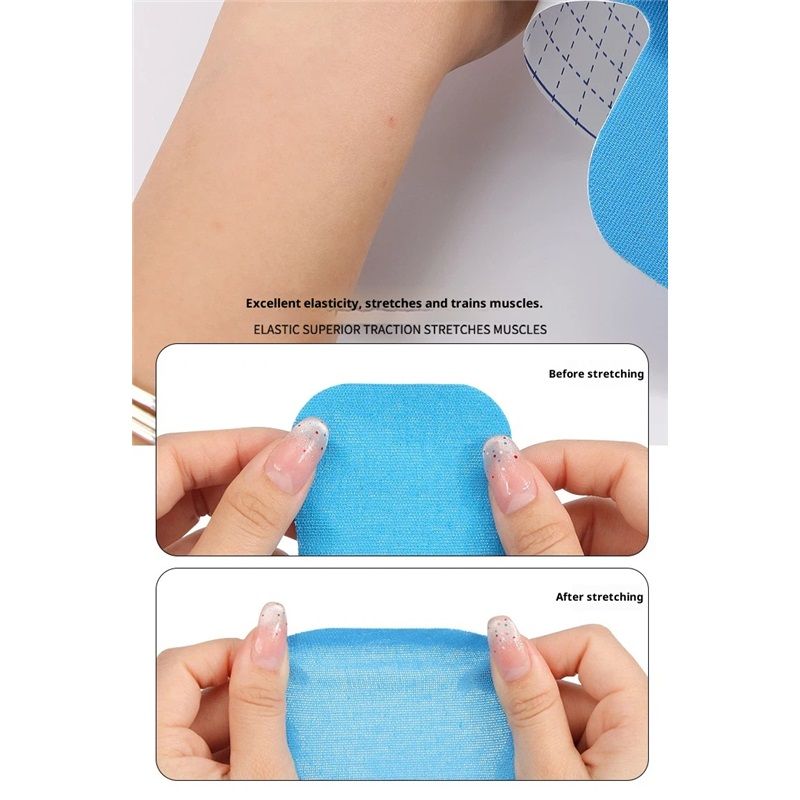 Kinesiology Tape for Ankle, 12 Count Ankle Tape Precut, Original Cotton Waterproof & Breathable, Enhance Elastic Kinesiology Athletic Tape for Ankle Support and Muscle to More Sports