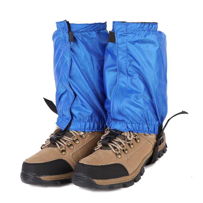 Waterproof Ankle Gaiters for Hiking Boots and Shoes Lightweight Adjustable Leg Gators for Men Women Shoe Gaiters（blue）
