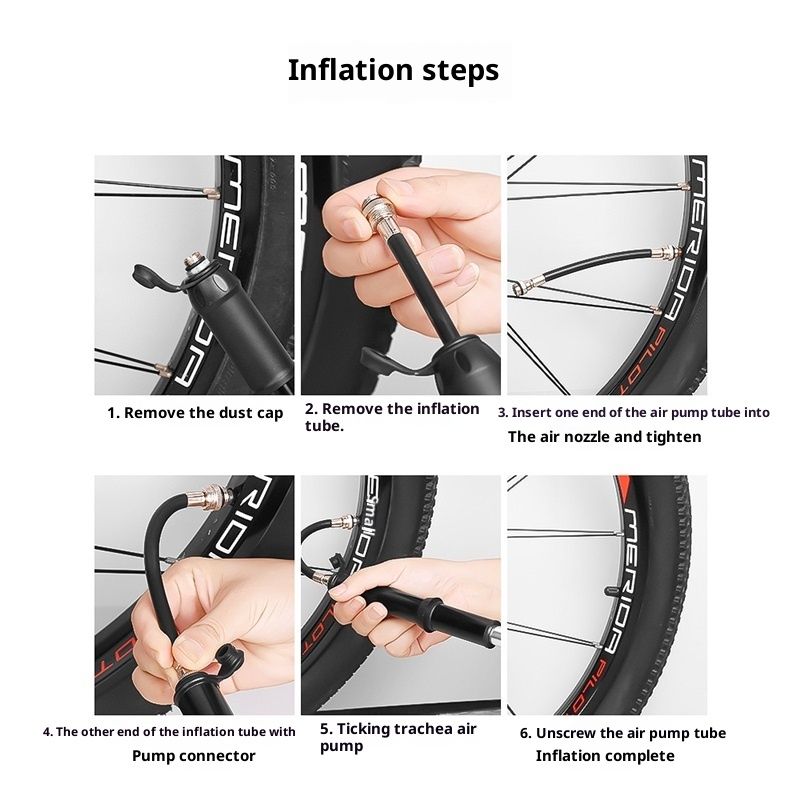 Bicycle Hand Pump,  Compact Bike Pump   Bicycles Tire Pumps Portable Air Pumps Inflator Small Handheld Bikes Pumps for Mountain Road Bikes, Scooter, Basketball