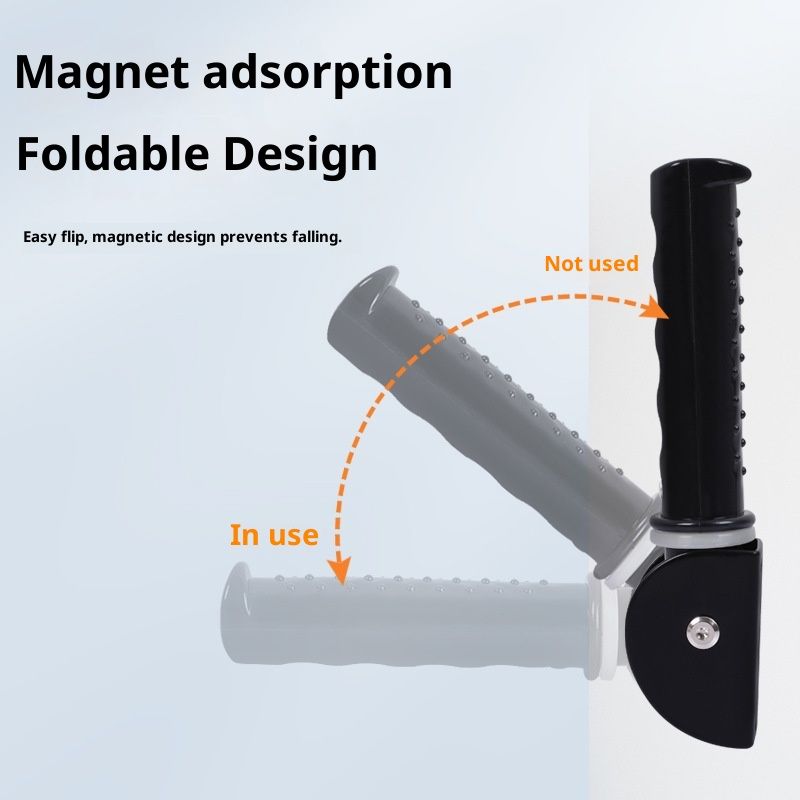 Doorway Flip Assist Handle, Folding Grab Bar Wall Handles for Seniorsfor The Elderly, Disabled, and People with Limited Mobility, Night time visible fluorescent ring