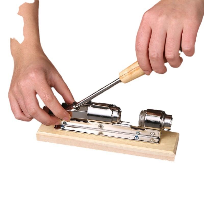 Nutcracker Heavy Duty Nut cracker Pecan Cracker Walnut Cracker Plier Opener Tool Desktop Wood Base & Handle