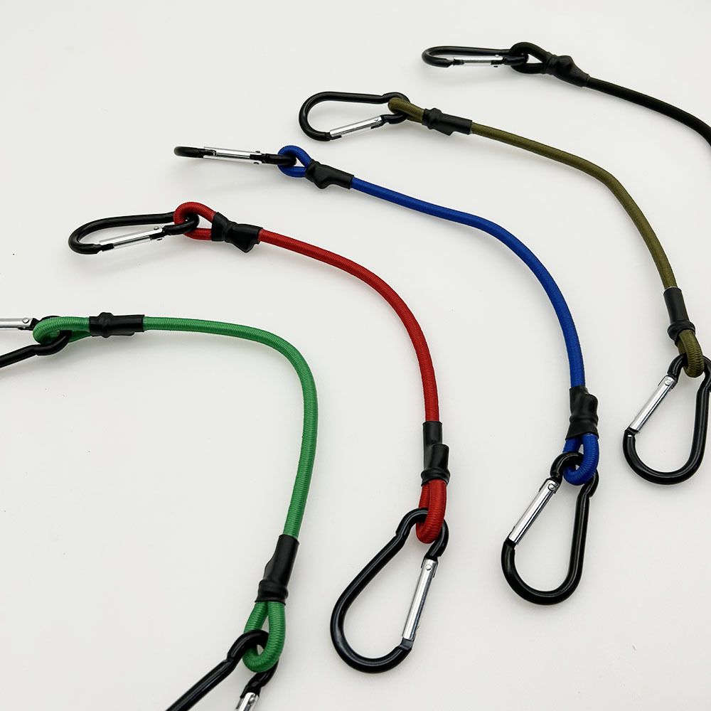 10 Pcs 36 Inch Carabiner Bungee Cord with Aluminum Alloy Hooks, Superior Elasticity  for Luggage Rack, Cargo, Hand Carts, Bike, Camping, Outdoor