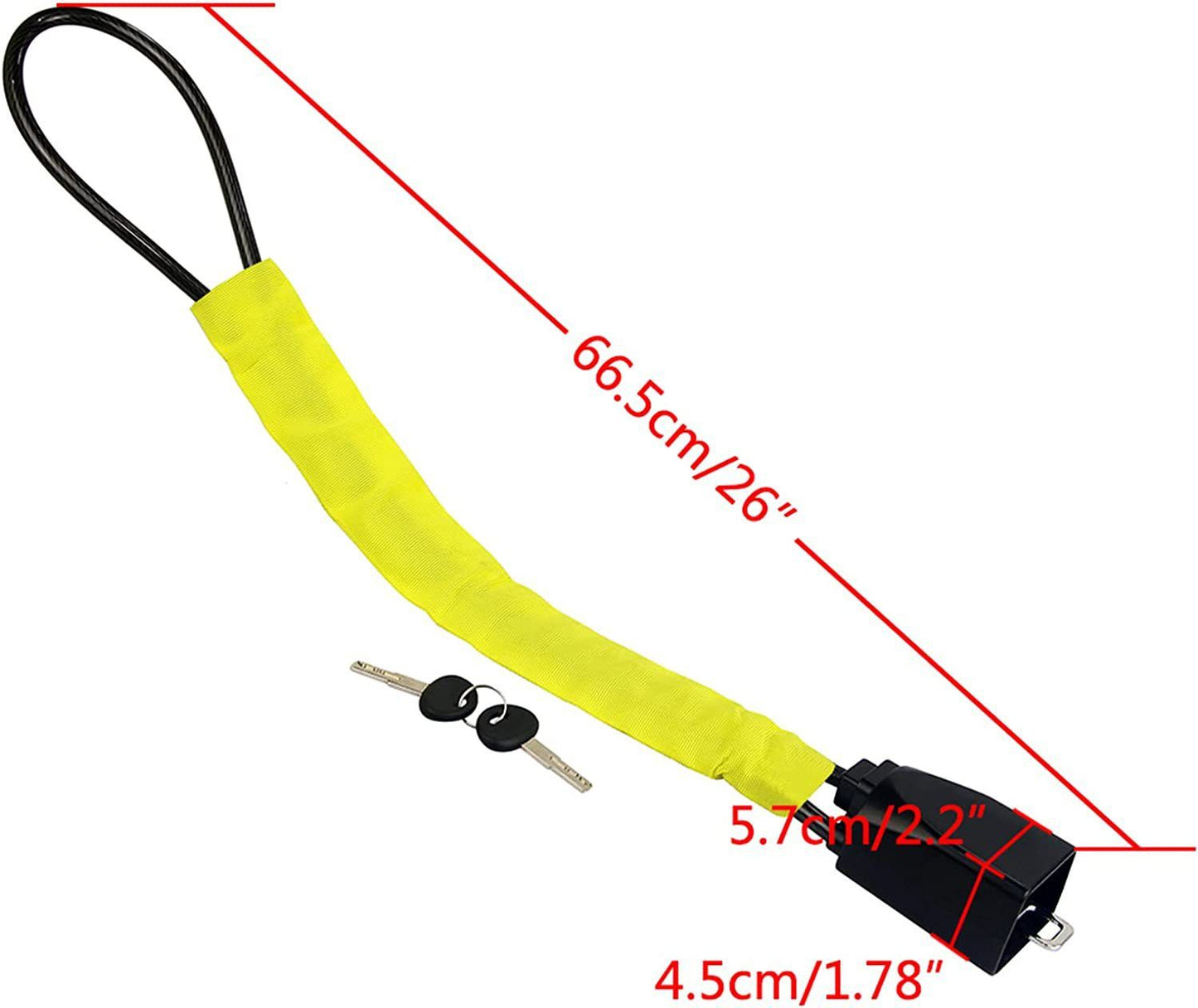 Steering Wheel Lock Seat Belt Lock Universal Anti Theft Car Device Car Lock Car Theft Prevention with 2 Keys for Car Security Fit Most Vehicles Truck SUV Van (Yellow)