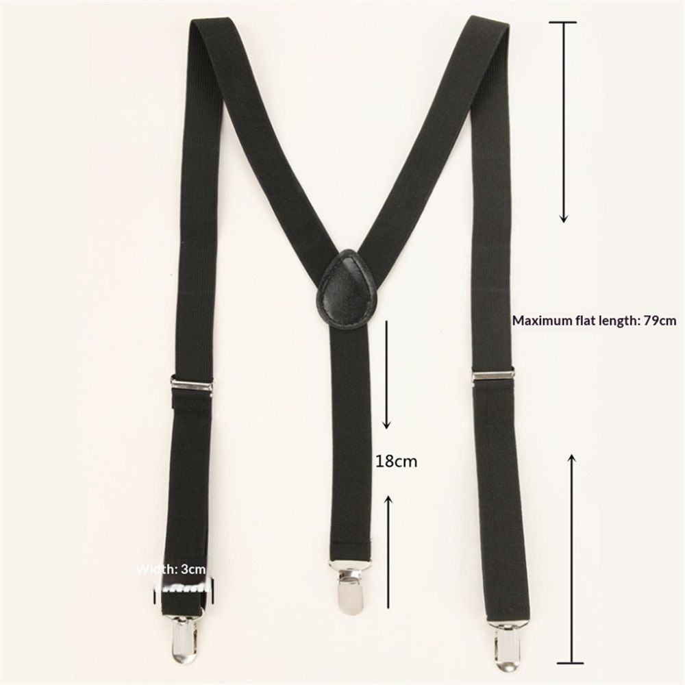 2 pack Women's Suspenders Clips Adjustable Elastic Band Y Shaped Suspender, Suspender with 3 Strong Clips Adjustable Braces (red)