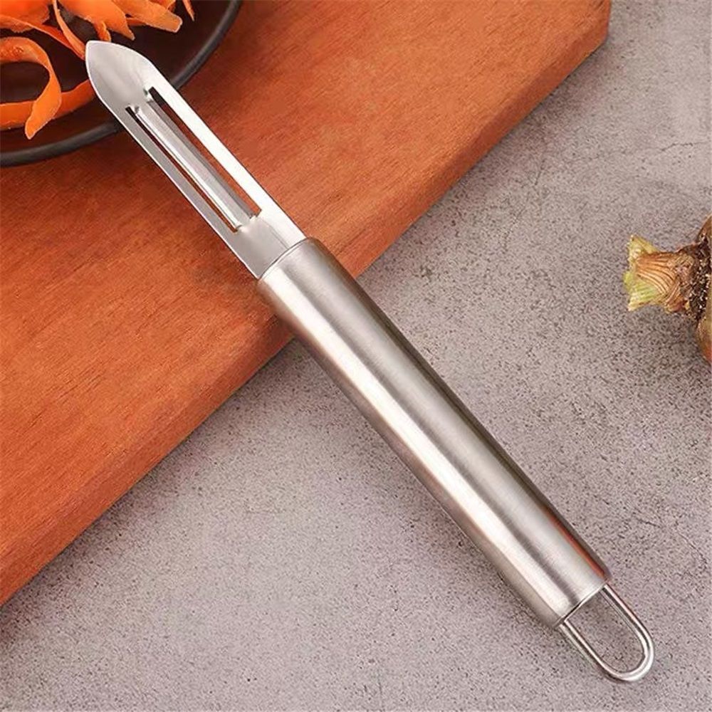 Vegetable Peeler, Stainless Steel Swiveling Blade, Silver Handle, Potato Peeler for Potato, Apple, Cucumber