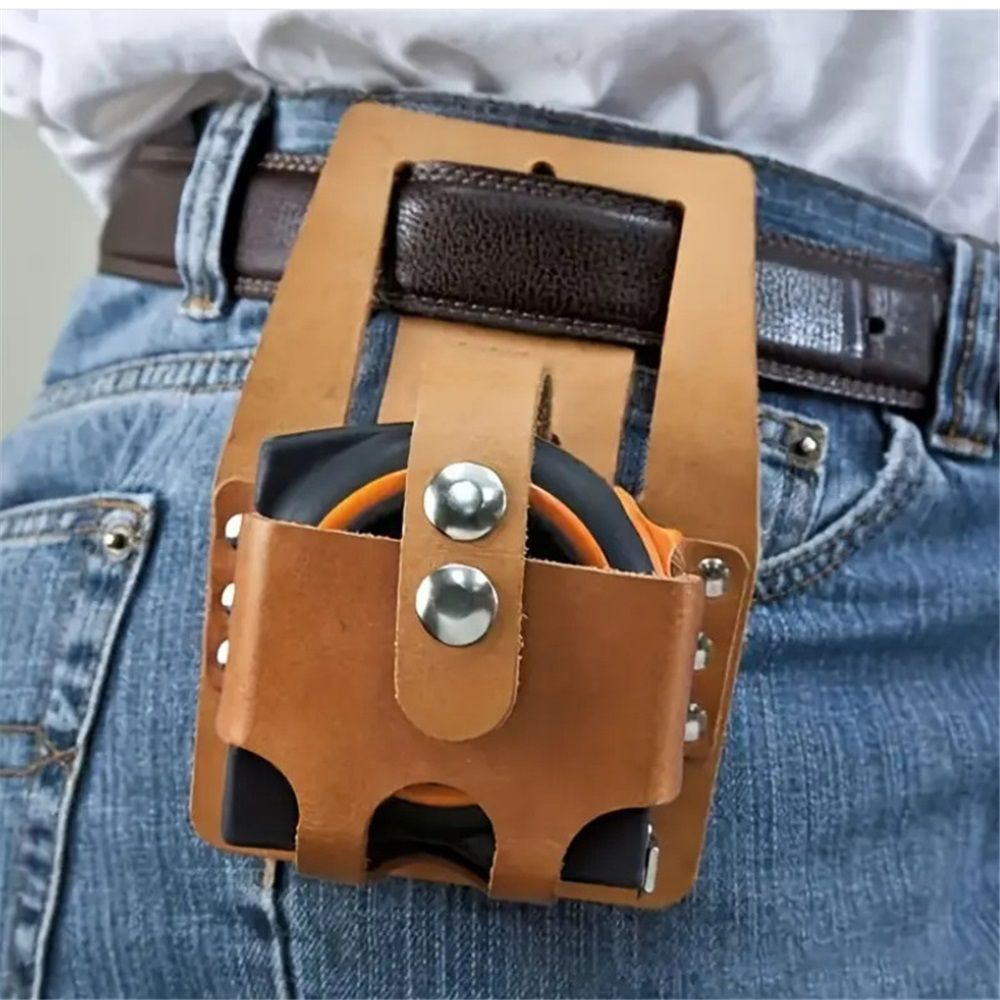 Carpenter’s Nail Heavy-Duty leather Tool Pouch with tape measure bog for Carpentry Construction Maintenance（Excluding tape measure）