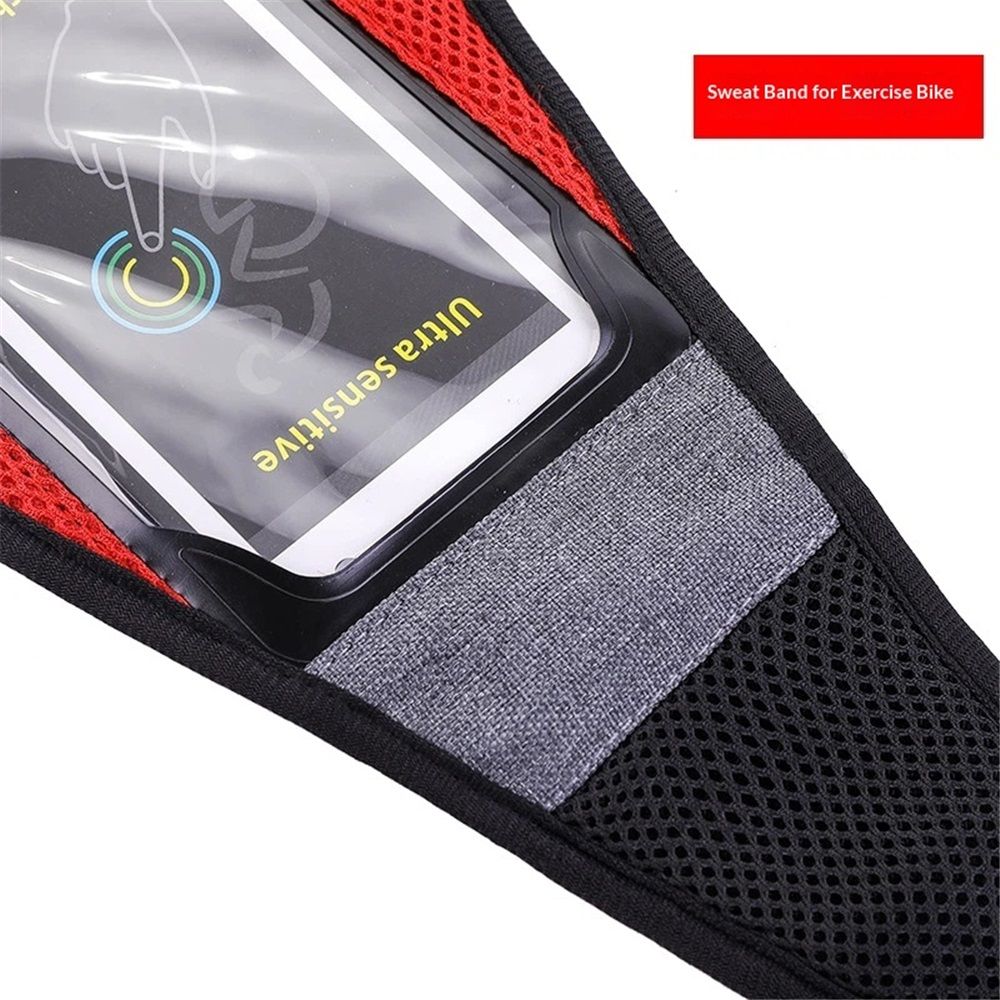 Bike Sweat Catcher,Sweat Catcher Turbo Trainer,Bike Sweat Net Sweat Cover for Smartphone,Cycling Road ycle Trainer Sweatbands Sports Cycling Riding Sweat Tape Band Sweat Catcher Trainer